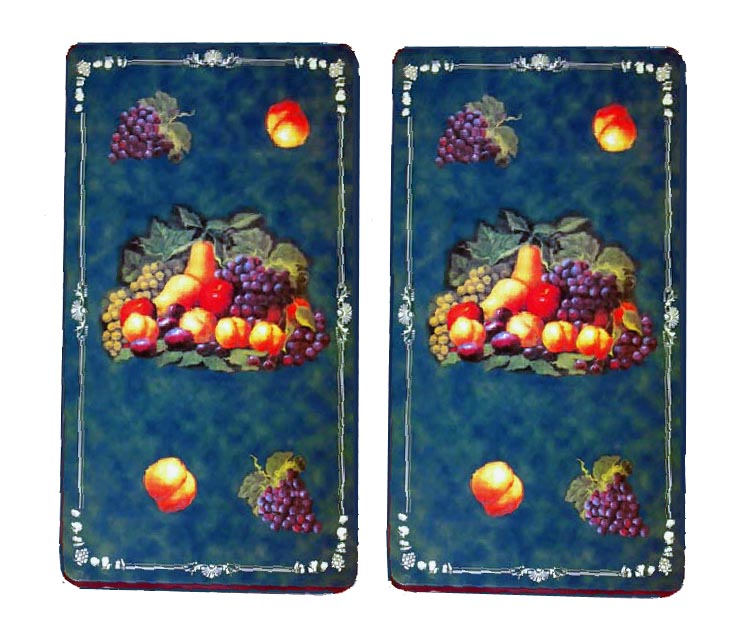 * Double-Rectangle Gas-elec. Burner Covers-New Green Fruit